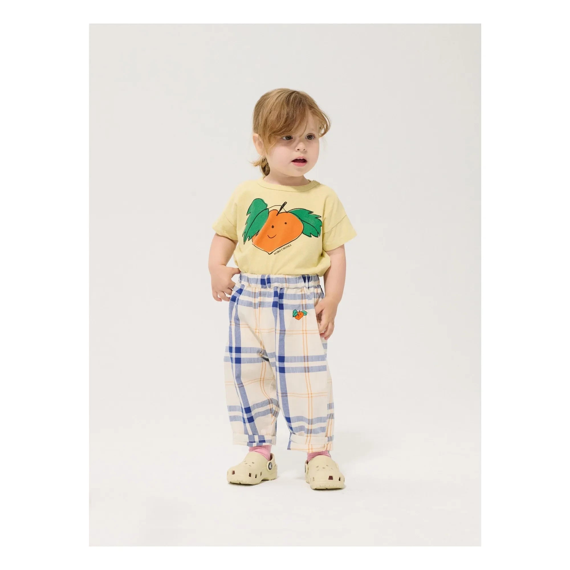 Bobo Choses - Organic Cotton Checkered Pants | Off-white