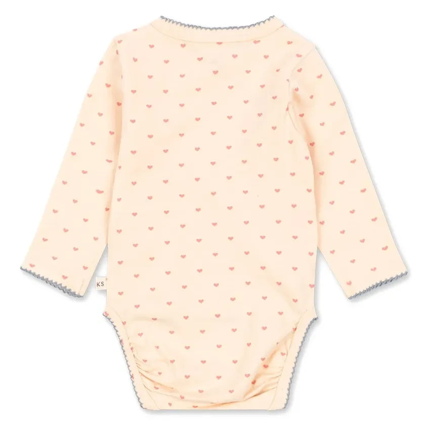 Konges Sløjd - Organik Pamuklu Kalpli Body | Pembe