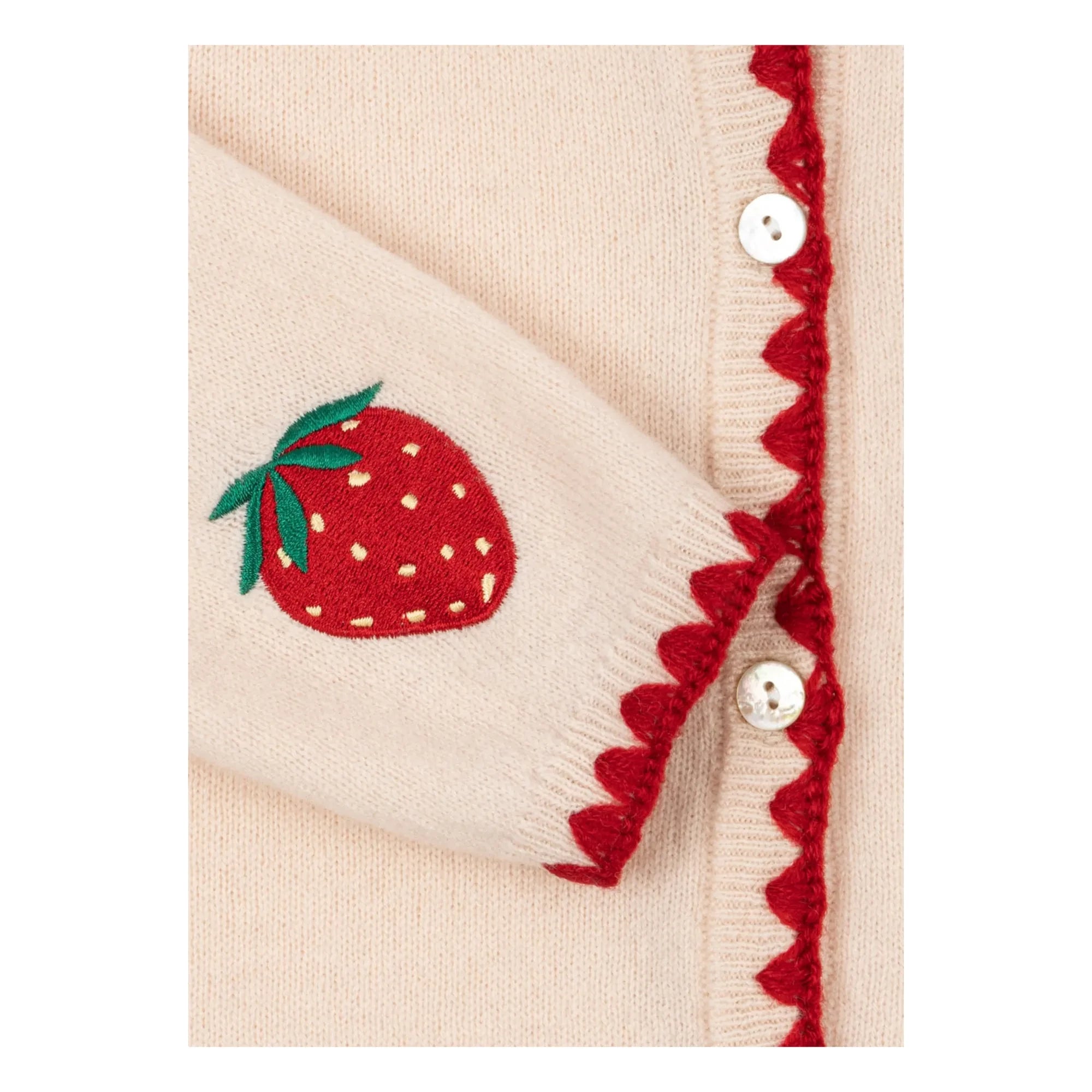 Konges Sløjd - Collette Strawberry Wool Sweater | Cream