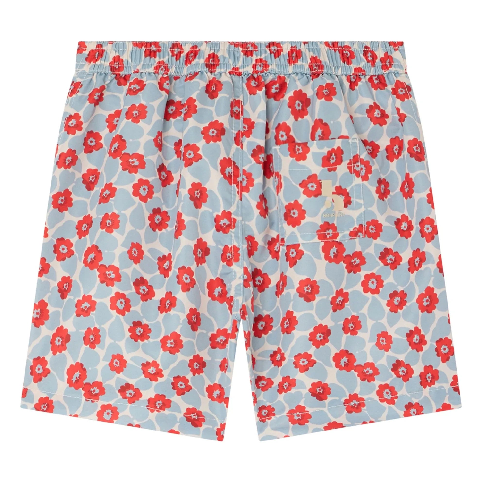 Bonpoint - Ariel Fleuri Recycled Fiber Swim Shorts | Light Blue