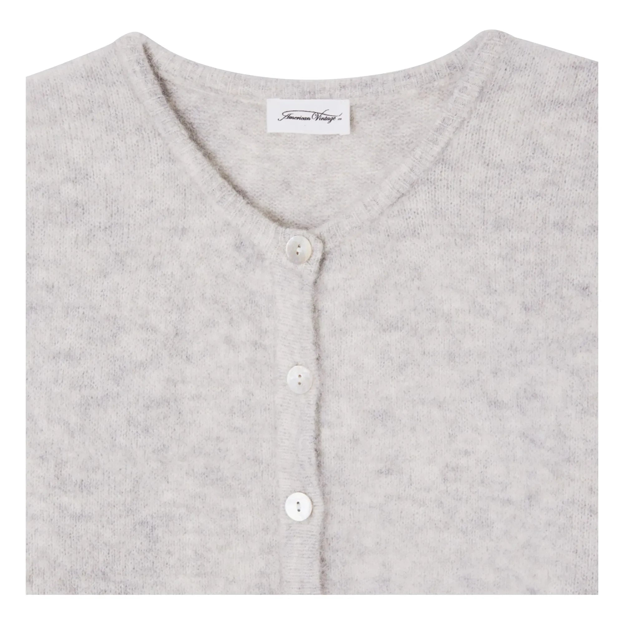 American Vintage - Vitow Alpaca & Wool Vest | Light Grey