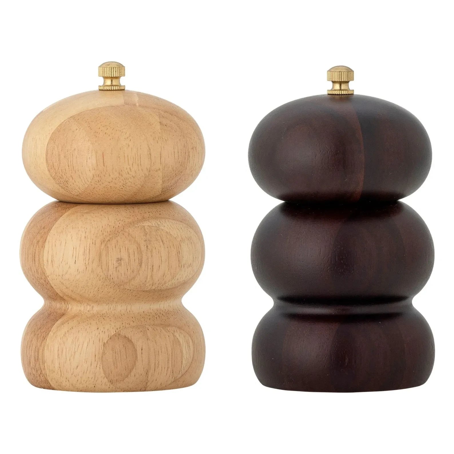 Bloomingville - Marge Salt and Pepper Shakers, Rubberwood | Natural