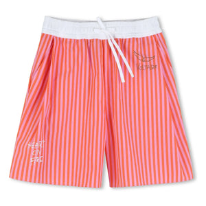 Zadig & Voltaire - Striped Elastic Waist Bermuda Shorts | Pink