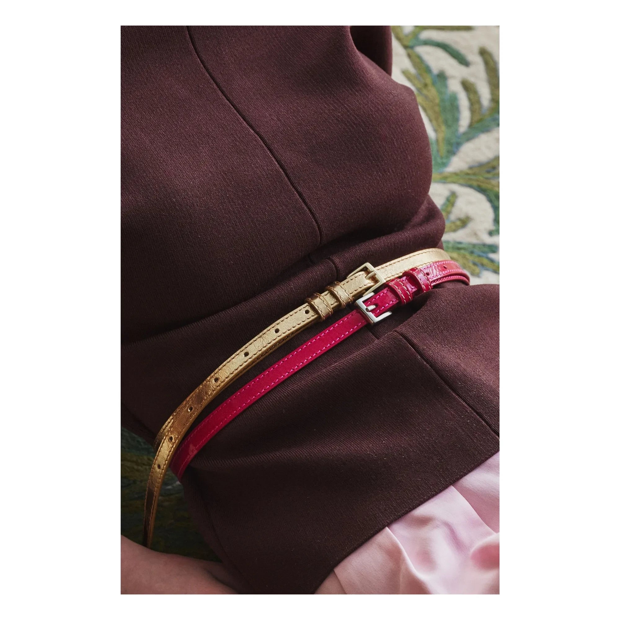 Becksöndergaard - Aria Patent Leather Belt | Gold