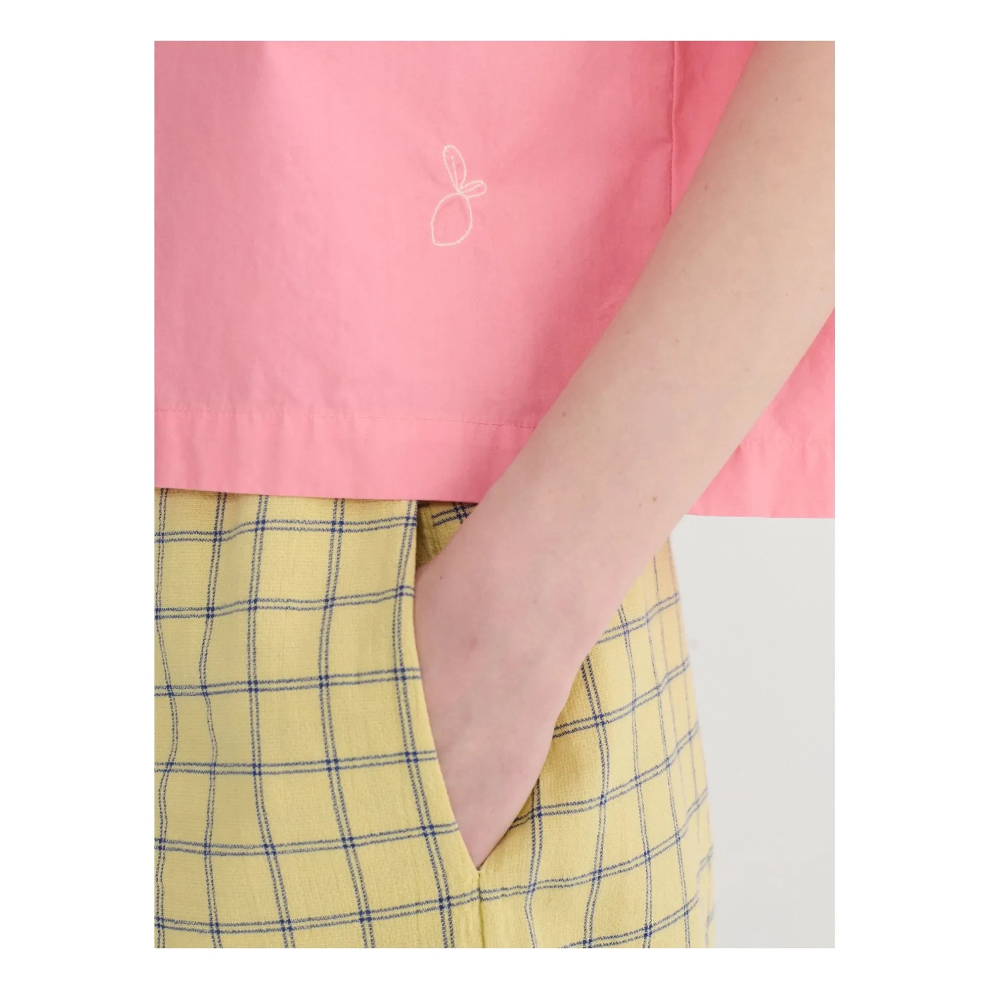 Bobo Choses - Paper Touch organik pamuklu bluz | Pembe
