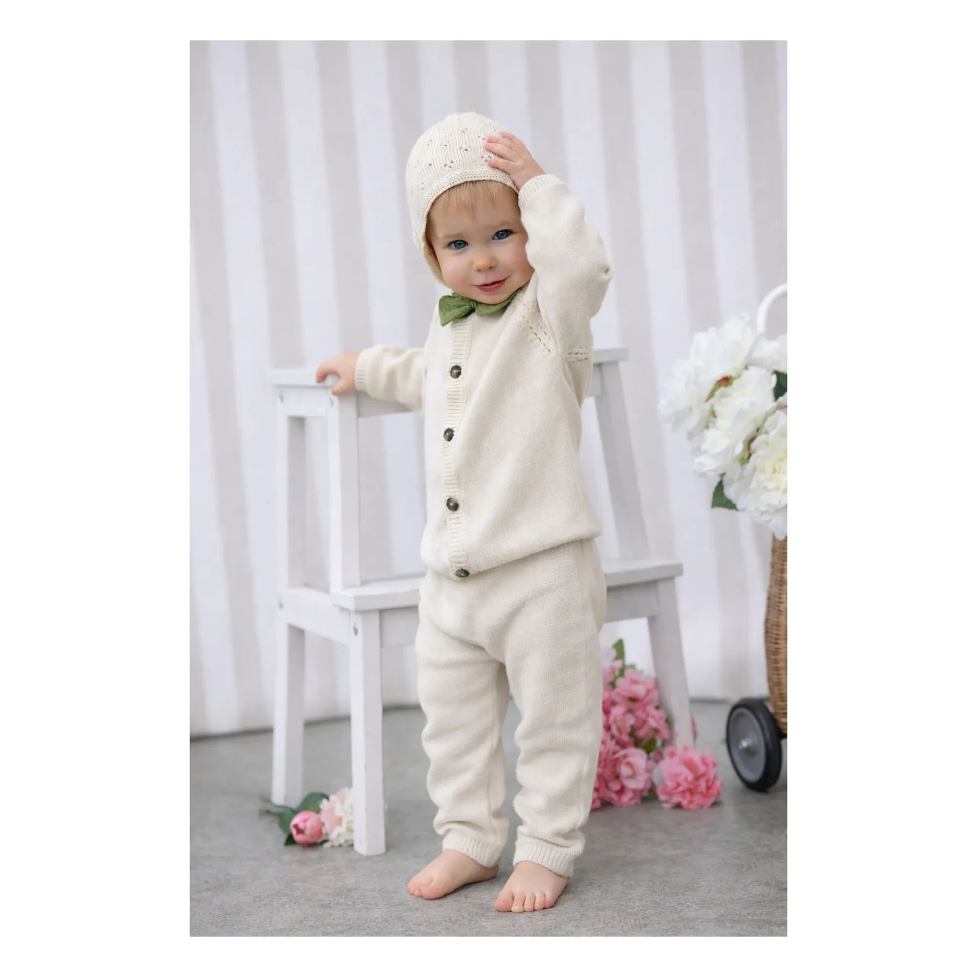 Lililotte - Béguin Pointelle Clovis Organic Cotton | Ecru