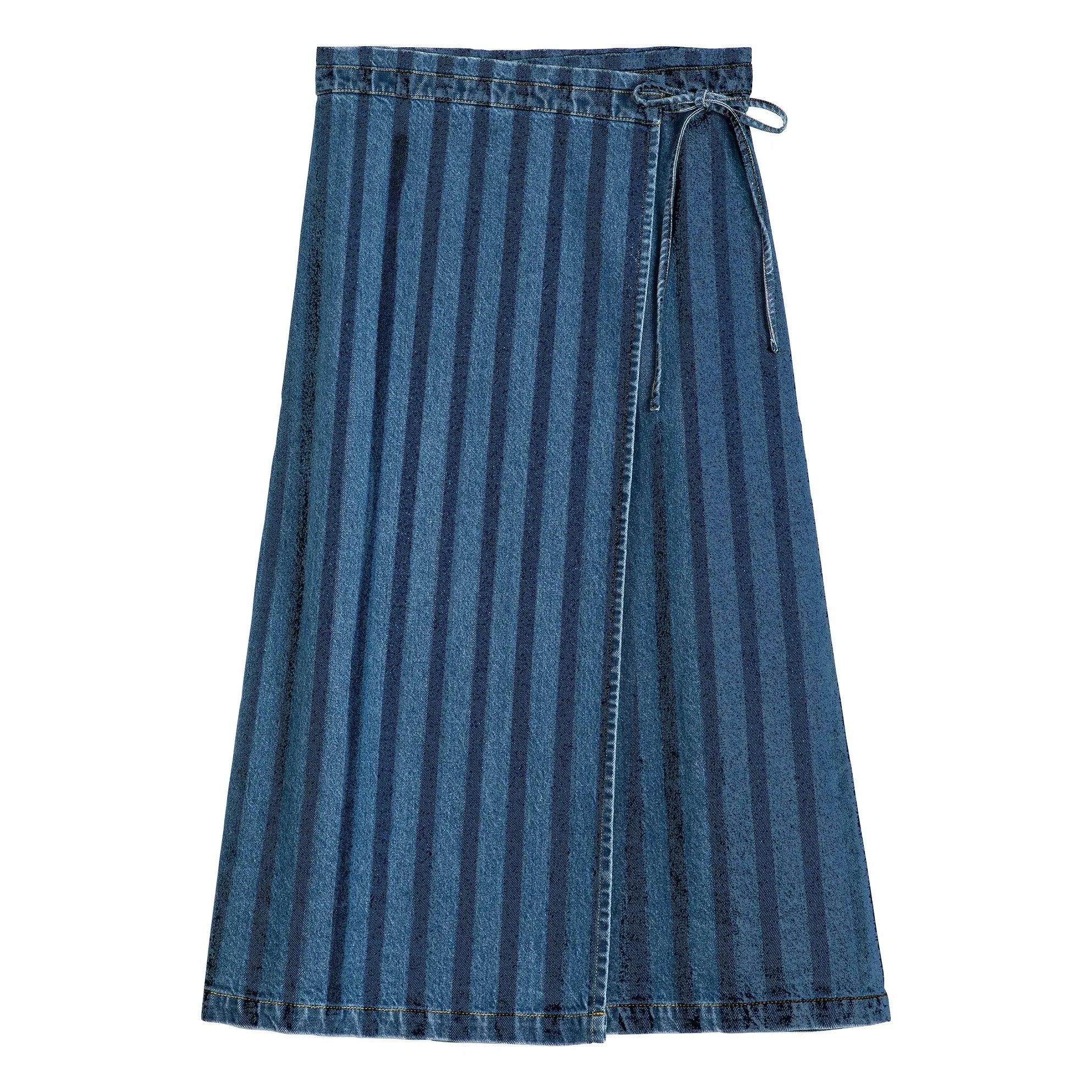 Bobo Choses - Denim organik pamuk etek | Mavi