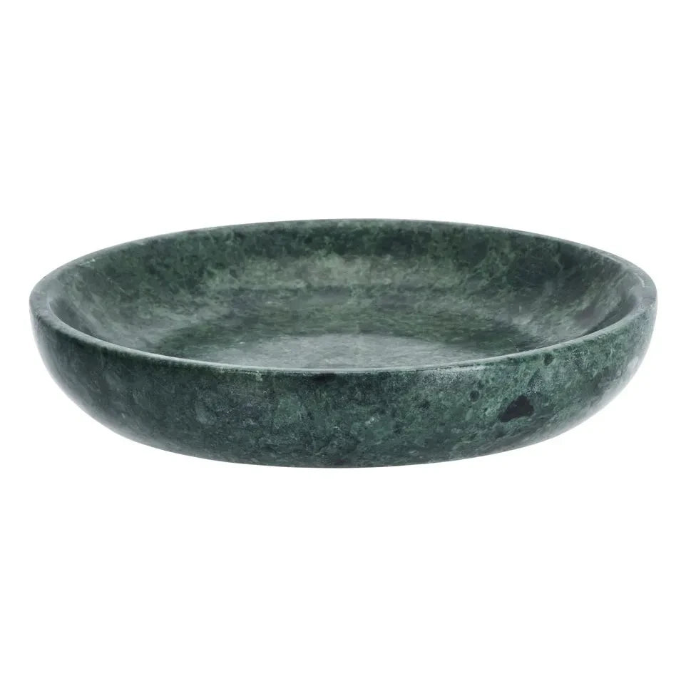 Madam Stoltz - Round Marble Tray | Green
