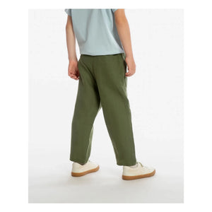 Matona - Garden Linen Pants | Olive Green