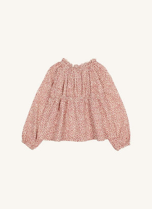 Búho - Ruffled blouse | Burgundy