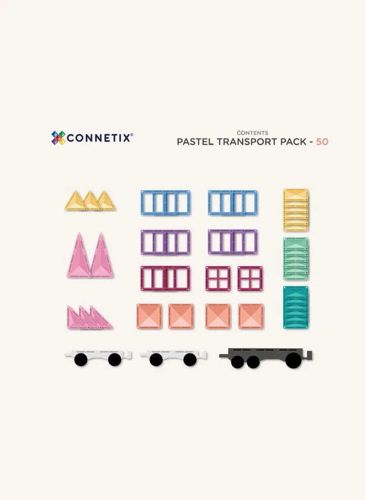 Connetix - Shipment Package - 50 Pieces | Pastel