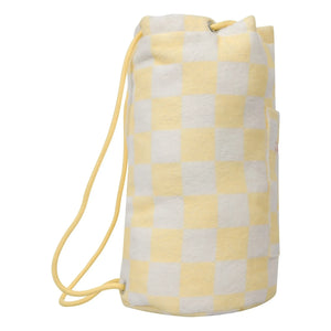 Jera Mini - Terrycloth Pocket Backpack | Light Yellow