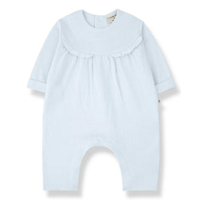 1+ in the Family - Pointelle Margot Romper | Light Blue