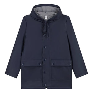 Petit Bateau - Laiga Faux Pearl Coat | Navy Blue