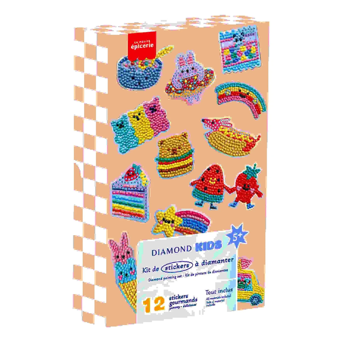 La Petite Épicerie - Children's Diamond Painting Set - Yummy Stickers