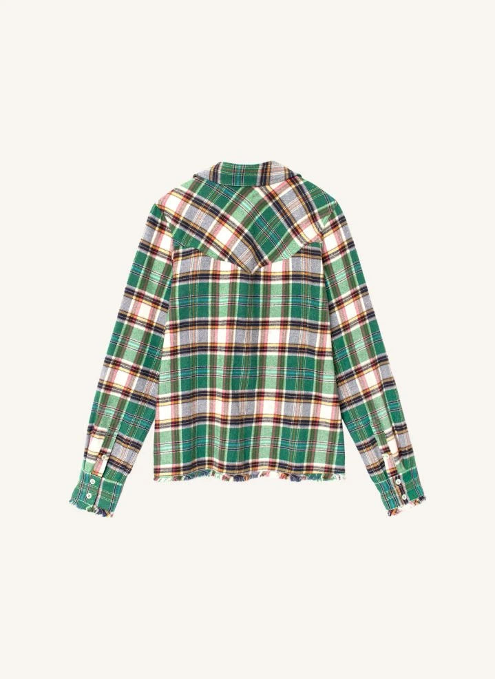 Xirena - Jadestone Cotton Plaid Shirt | Green