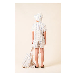 birinit - Sariñena Organic Cotton Shirt with Floral Pockets | Ivory