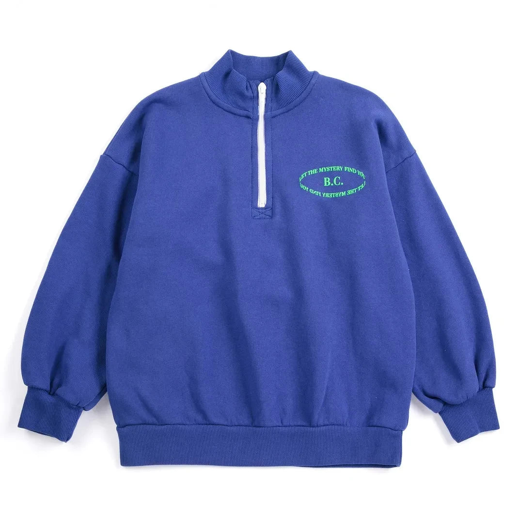 Bobo Choses - B.C. Organik Pamuklu Fermuarlı Sweatshirt | Lacivert