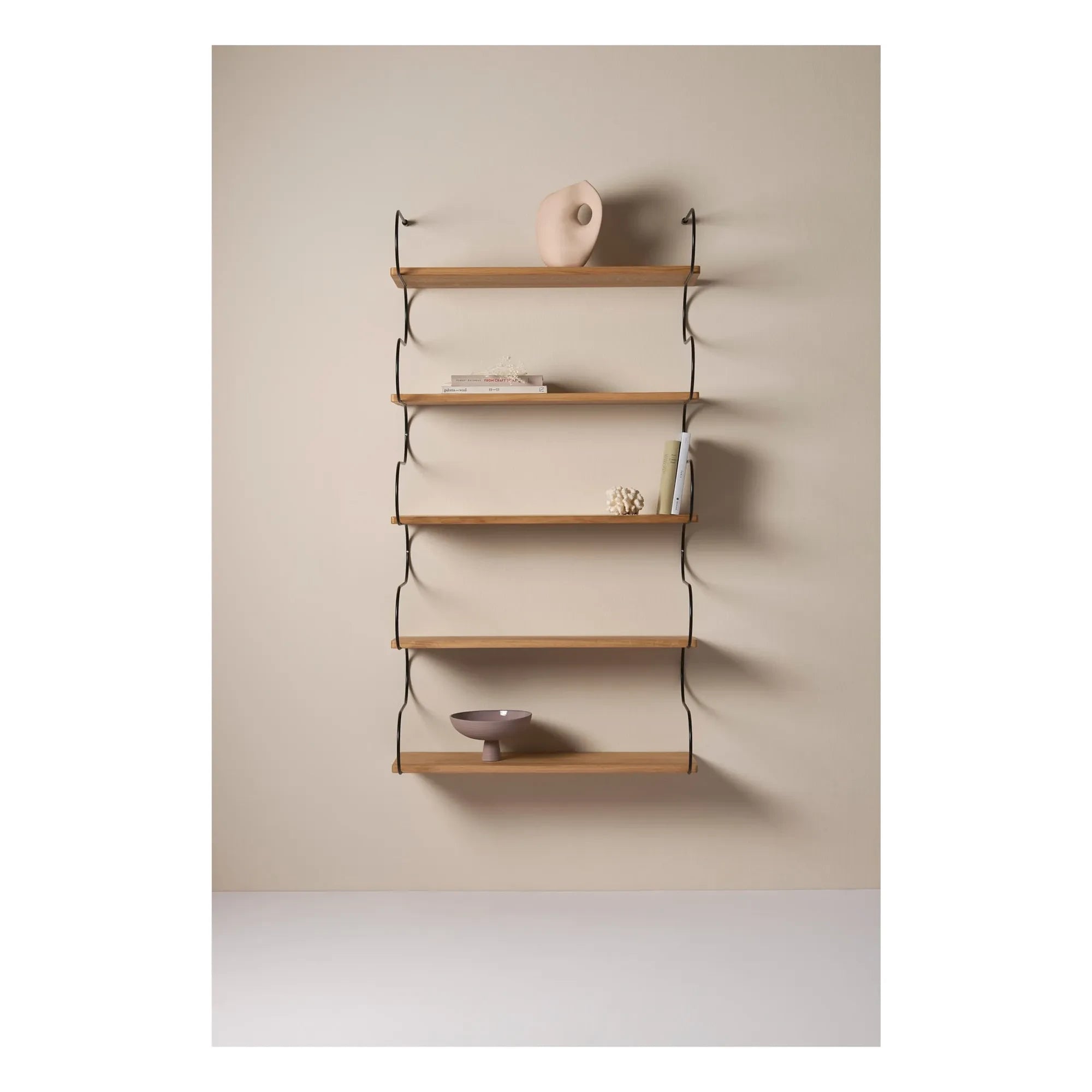 Schneid Studio - Onda Oak Wood Shelf | Black