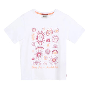 Scotch & Soda - Floral Pattern T-Shirt | White