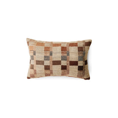 HKliving - Wool and silk cushion | Brown