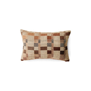 HKliving - Wool and silk cushion | Brown