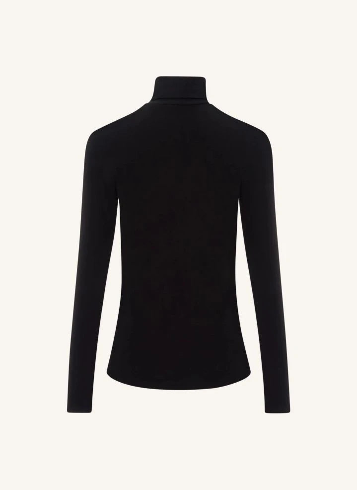 Petit Bateau - Organic Cotton Fisherman Neck T-Shirt - Women's Collection | Black