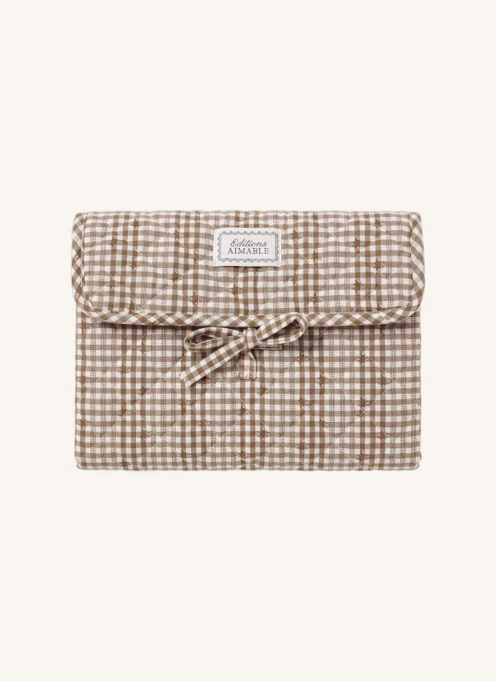 Editions Aimable - Marcel Nomad Mattress | Noisette Vichy Cotton