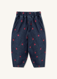 Fliink - Embroidered Jeans | Dark Blue