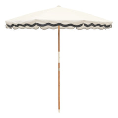 Business & Pleasure Co. - Amalfi Wooden Handle Parasol | White
