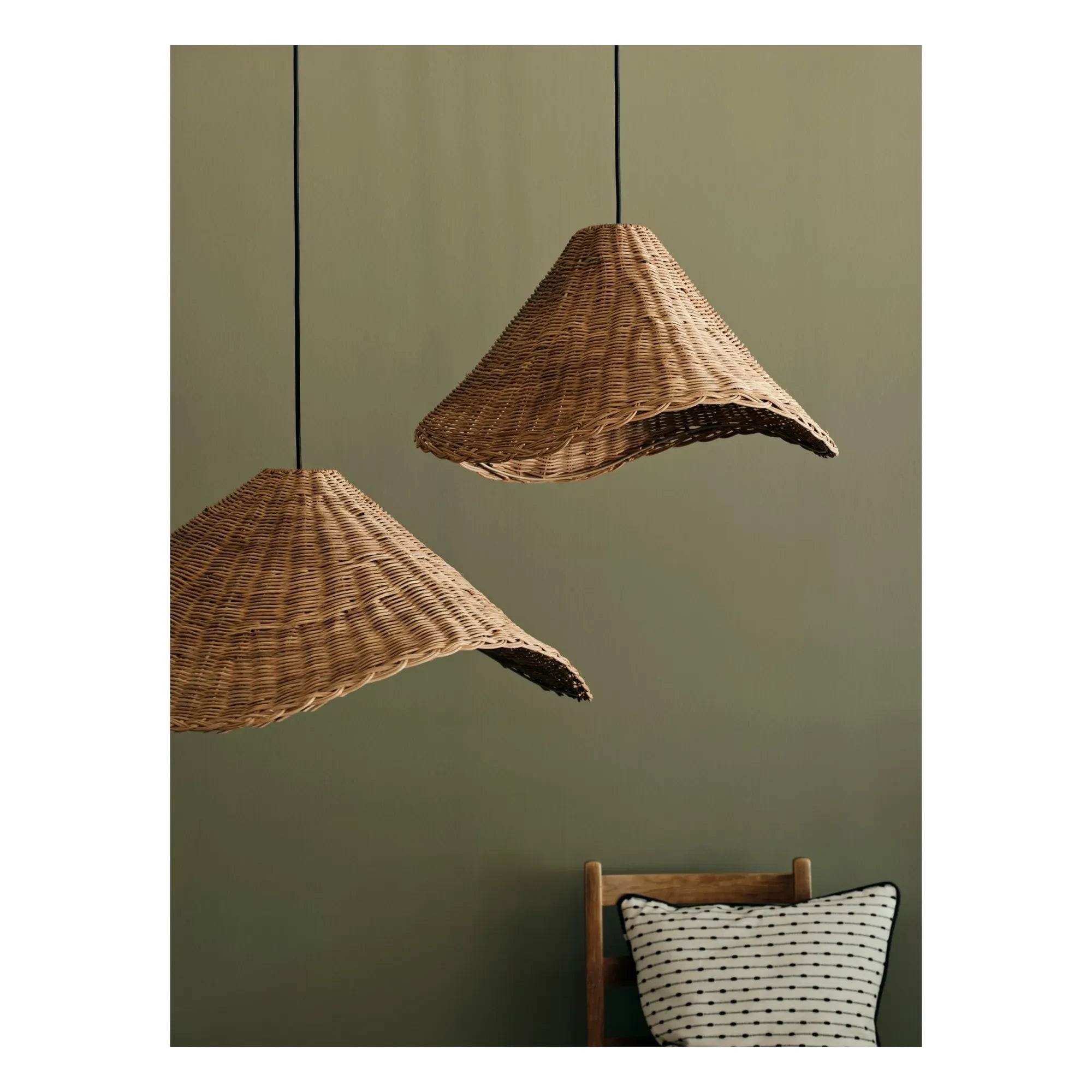 Broste Copenhagen - Nori Rattan Pendant Lamp
