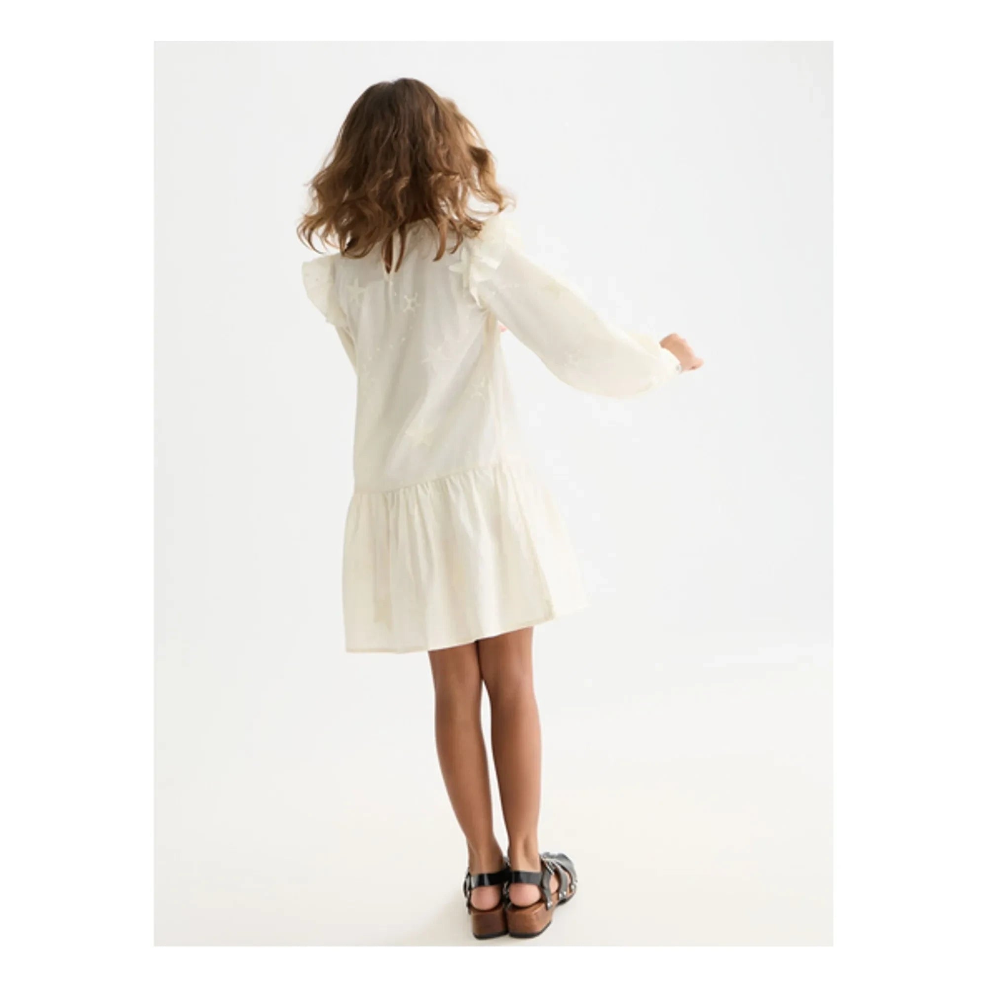 Scotch & Soda - Embroidered Ruffled Dress | Ecru
