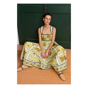 Alémais - Dixie Pamuk Poplin Elbise | Sarı