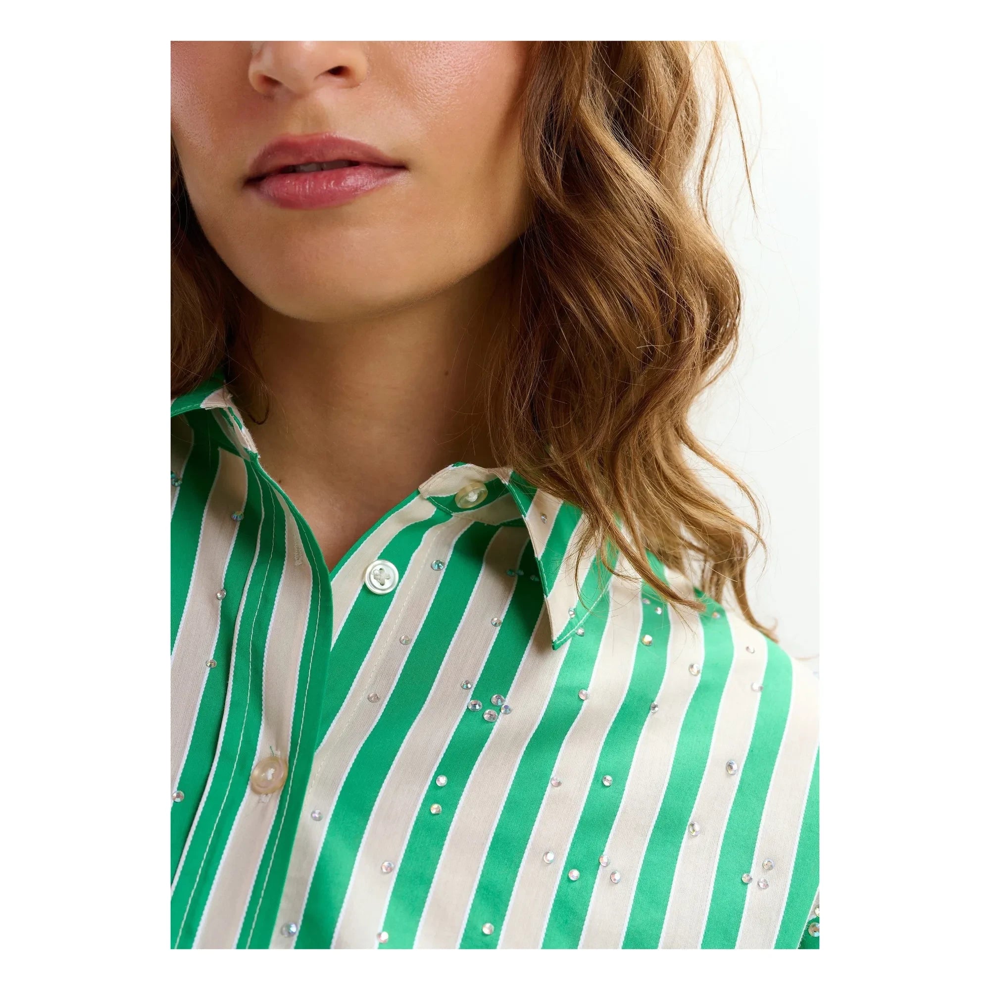 Essentiel Antwerp - Jelief Striped Shirt | Green