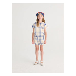 Bobo Choses - Organic cotton plaid top | White