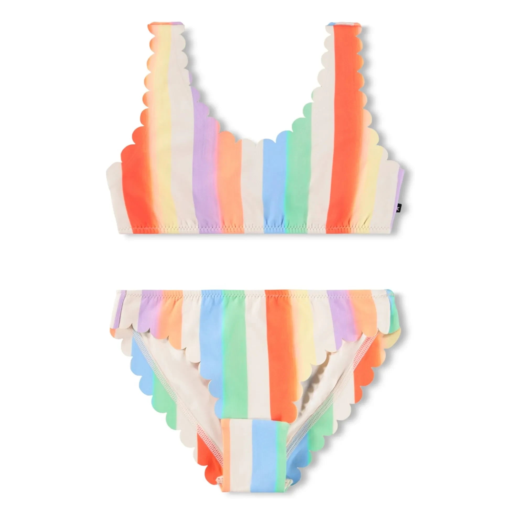 Molo - Nolina Striped Recycled Fiber Swimsuit | Orange