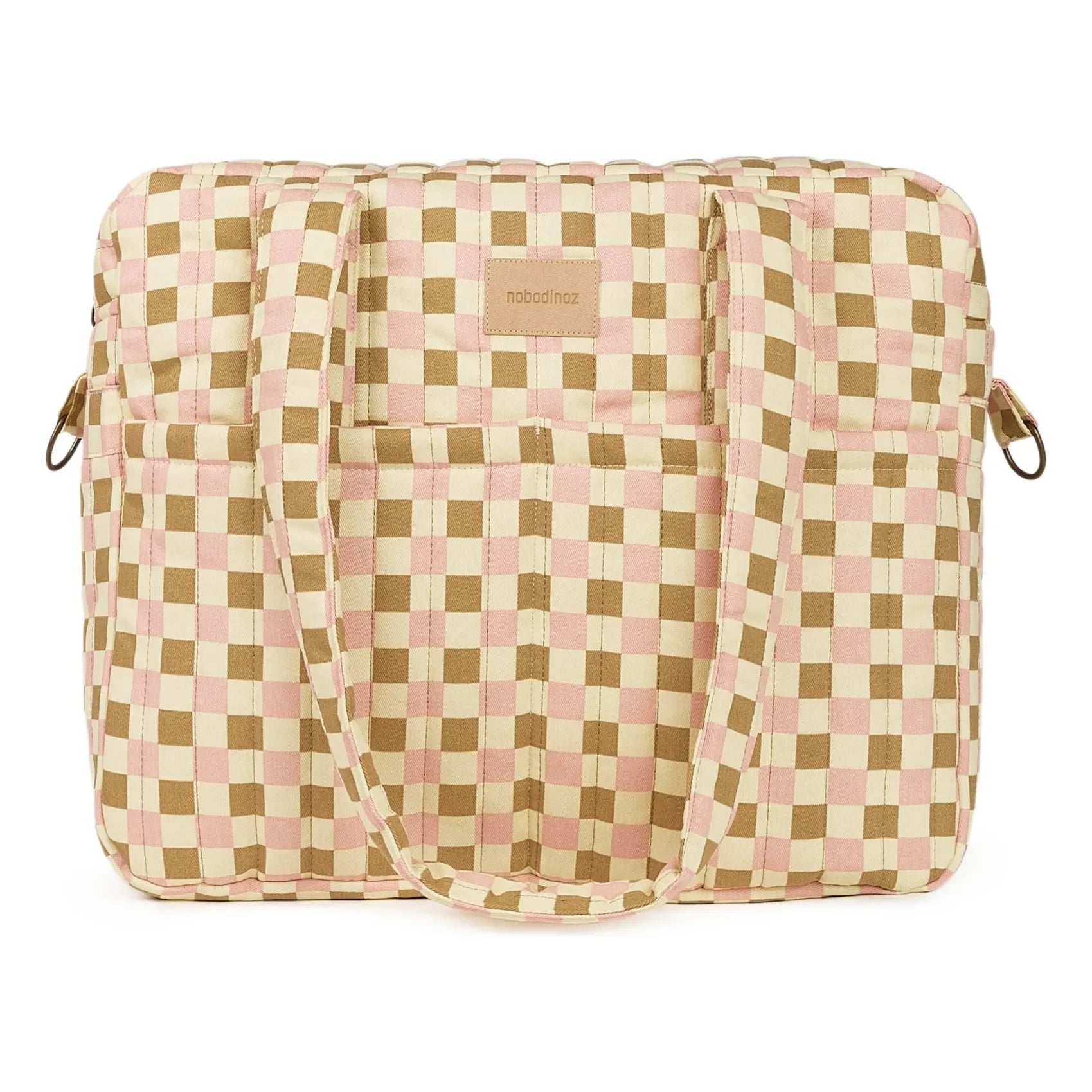 Nobodinoz - Hyde Park Mosaic baby care bag | Pink