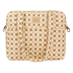 Nobodinoz - Hyde Park Mosaic baby care bag | Pink