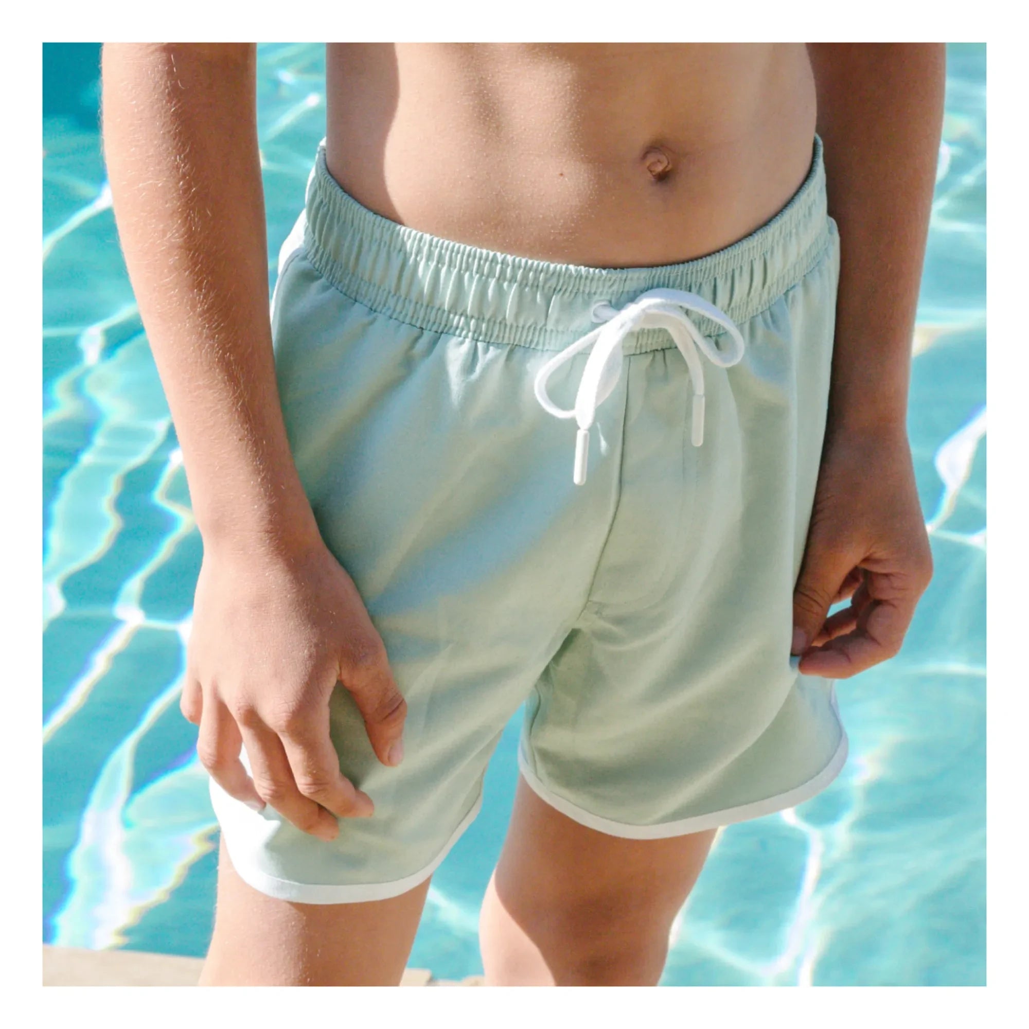 Minnow - Plain Swim Shorts | Green