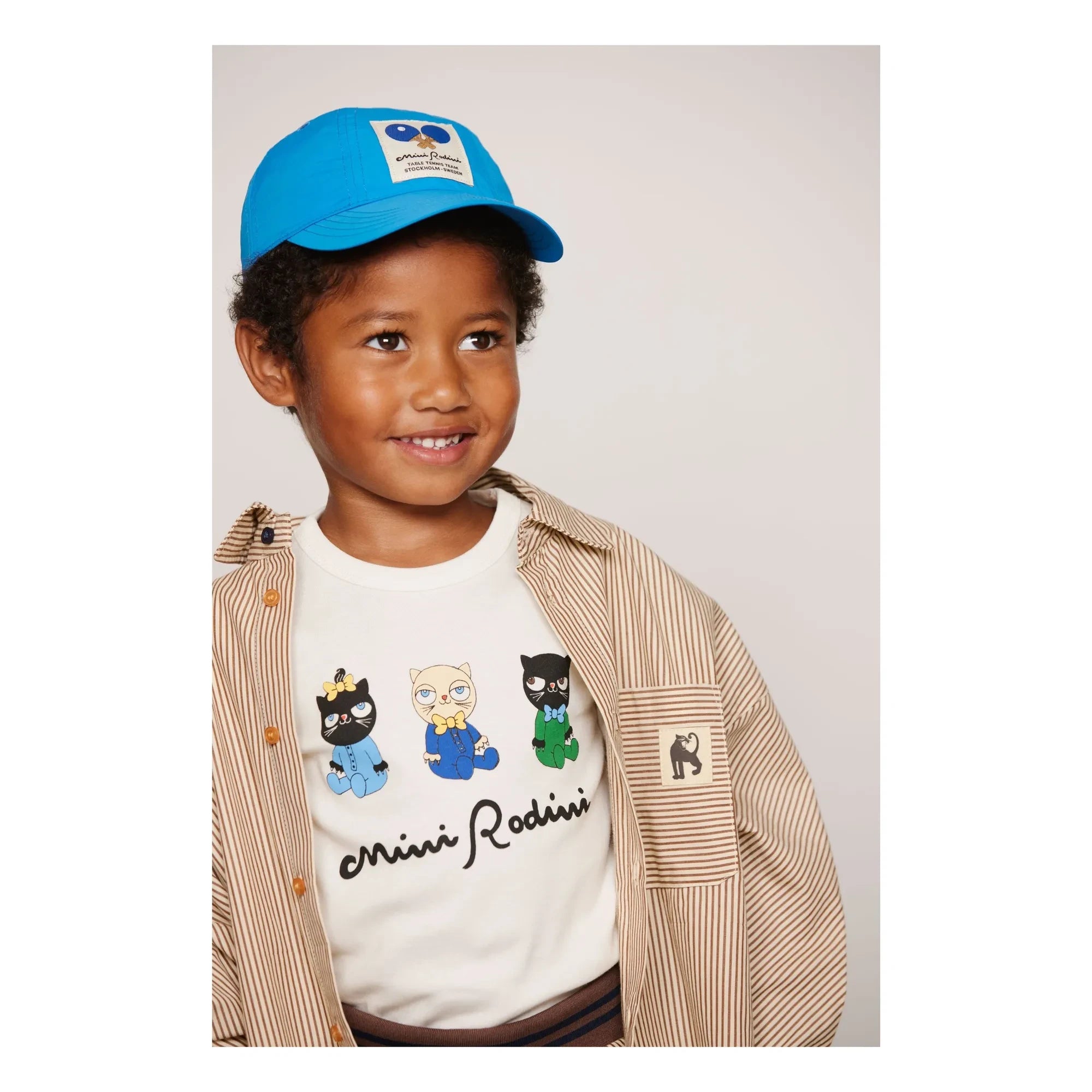 Mini Rodini - Recycled Fiber Ping Pong Hat | Blue