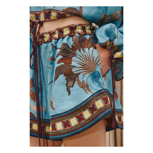 Alémais - Georgie Linen Shorts | Blue