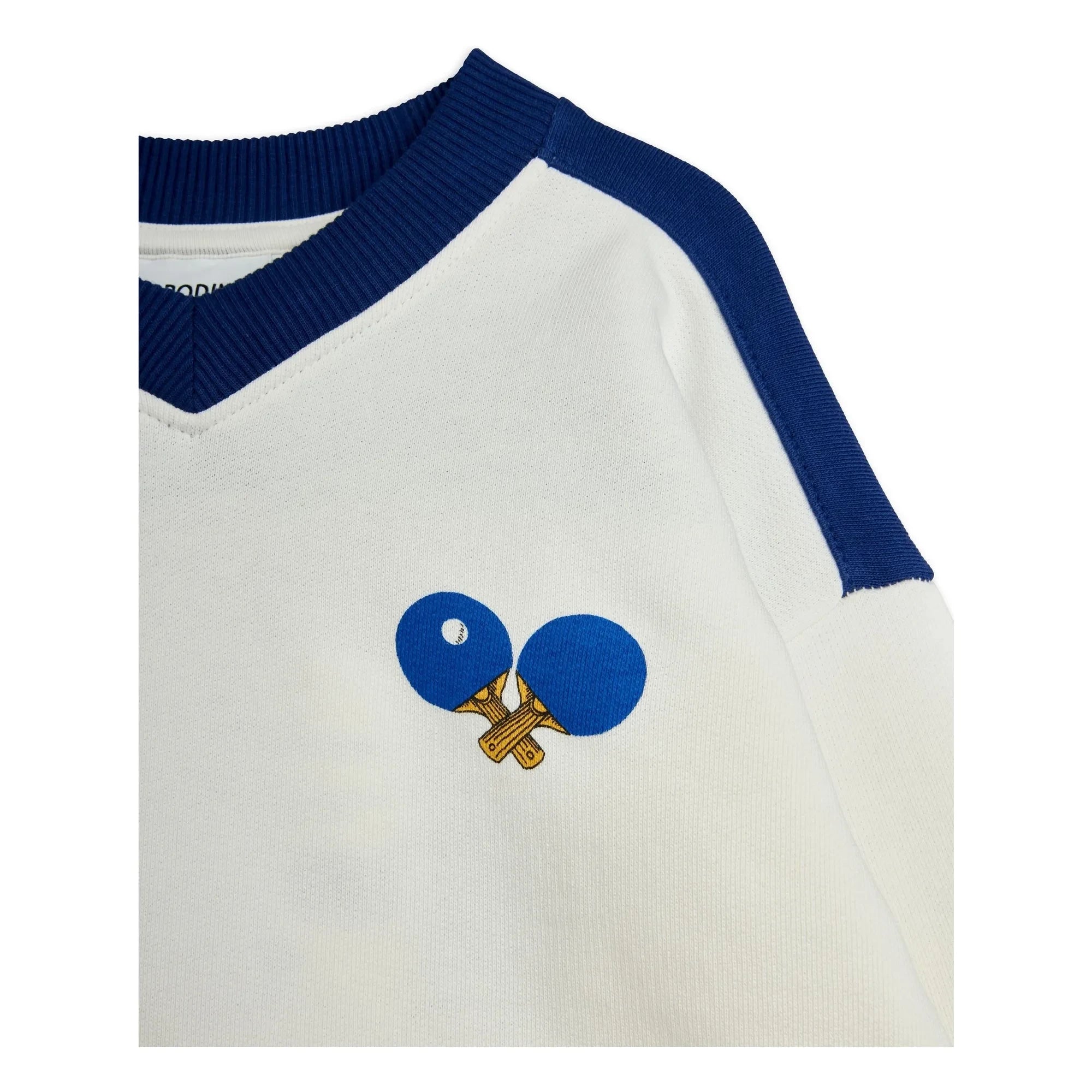 Mini Rodini - Organic Cotton Ping Pong Sweatshirt | White