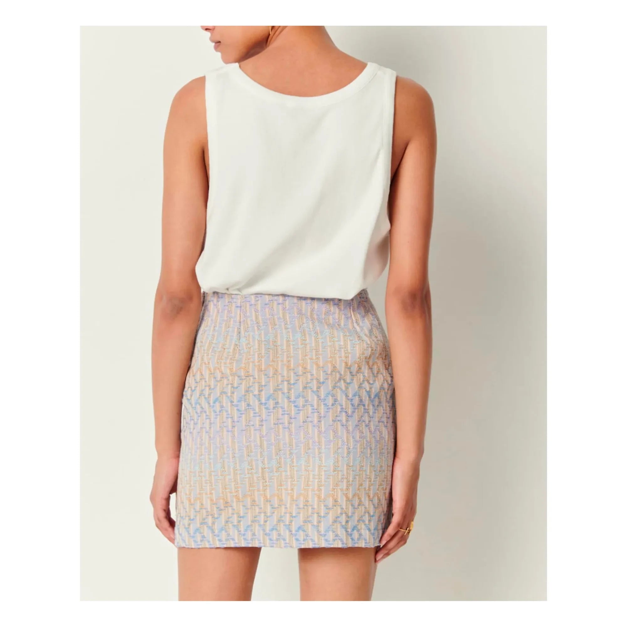 Sessùn - D ribbed tank top | Optical White