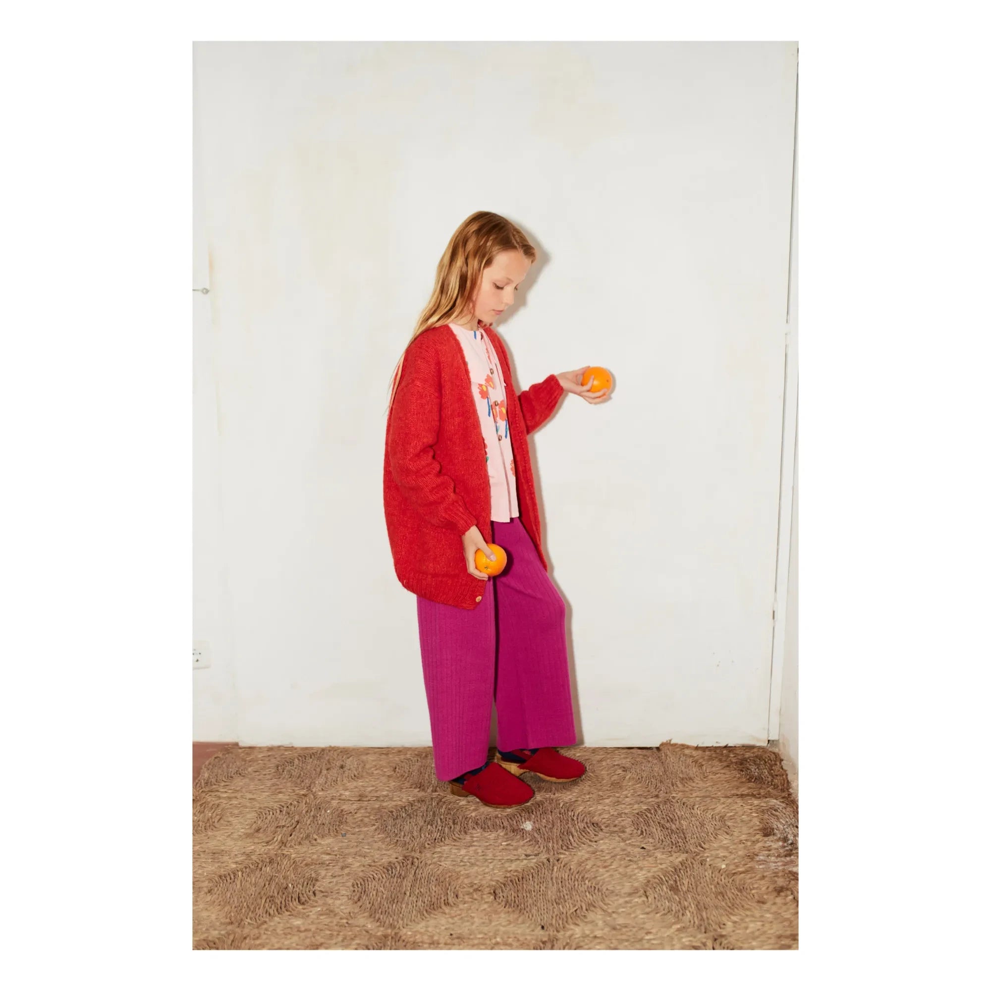 Bobo Choses - Faux Fur Slippers | Red