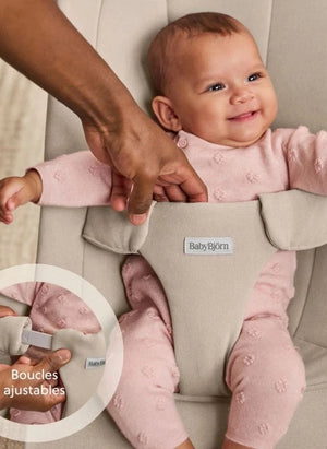 BabyBjörn - Begin Bouncer - Soft Brushed Woven Fabric, Sand Grey | Sand grey