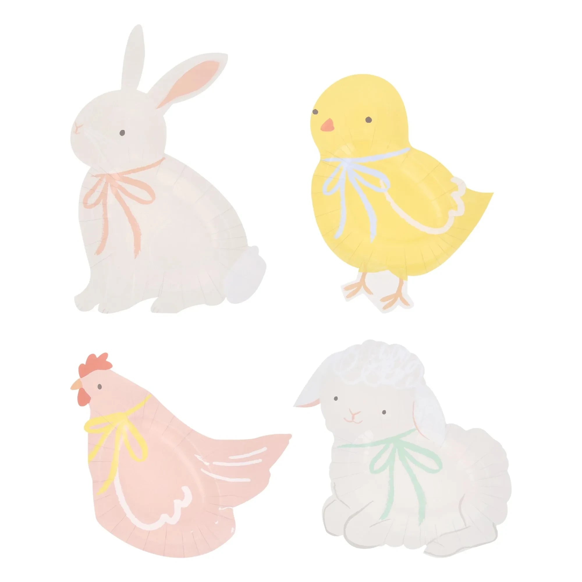 Meri Meri - Spring Animal Plates - Set of 8
