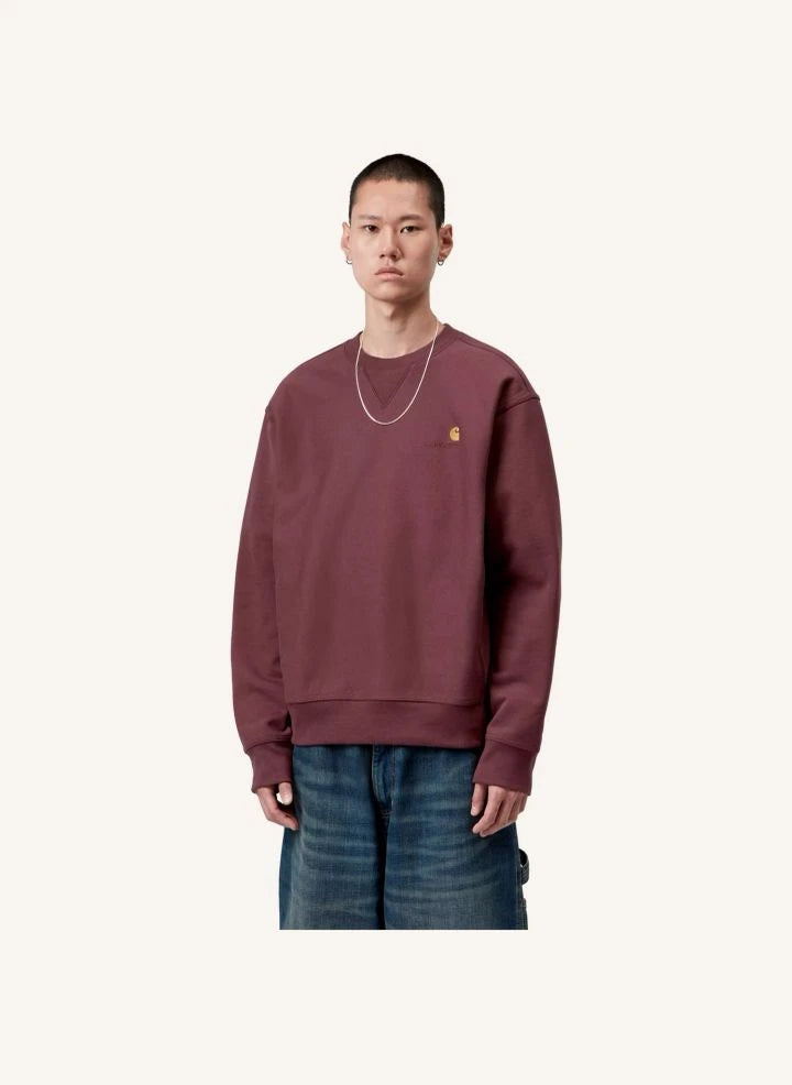 Carhartt WIP - American Script Sweatshirt | Bordo