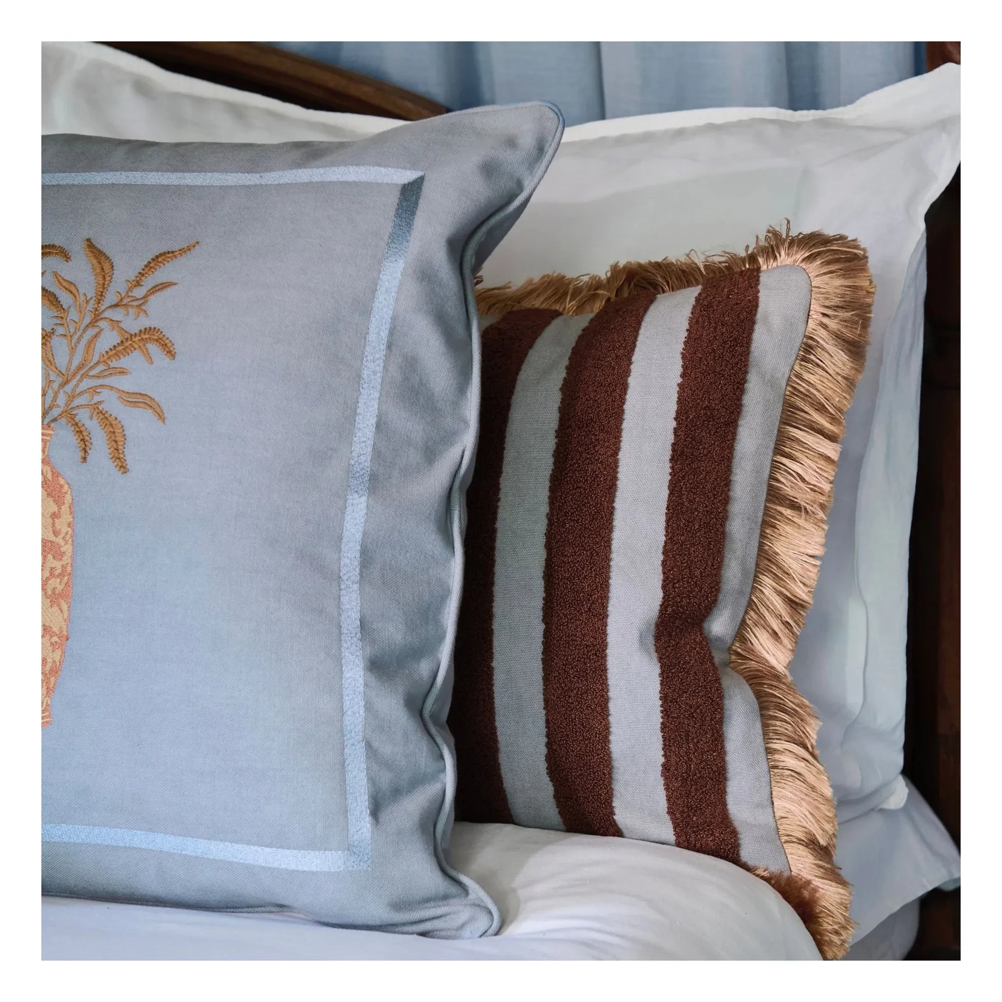 Palais - Jackie Pillowcase | Blue