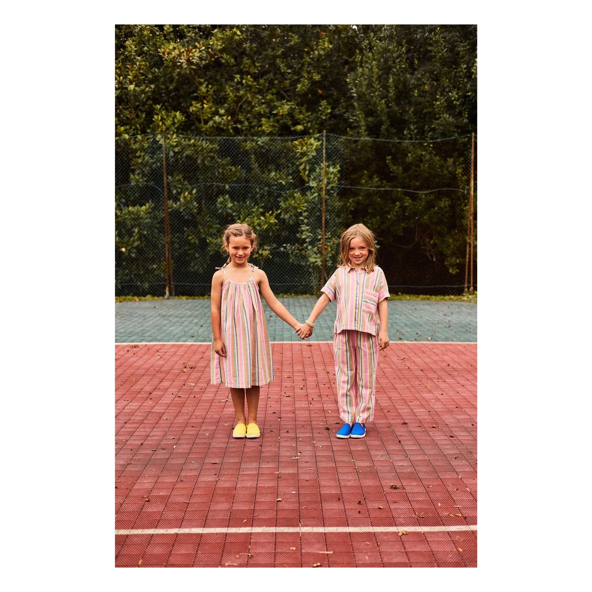 Arsène et Les Pipelettes - Striped Vual Pants | Pink