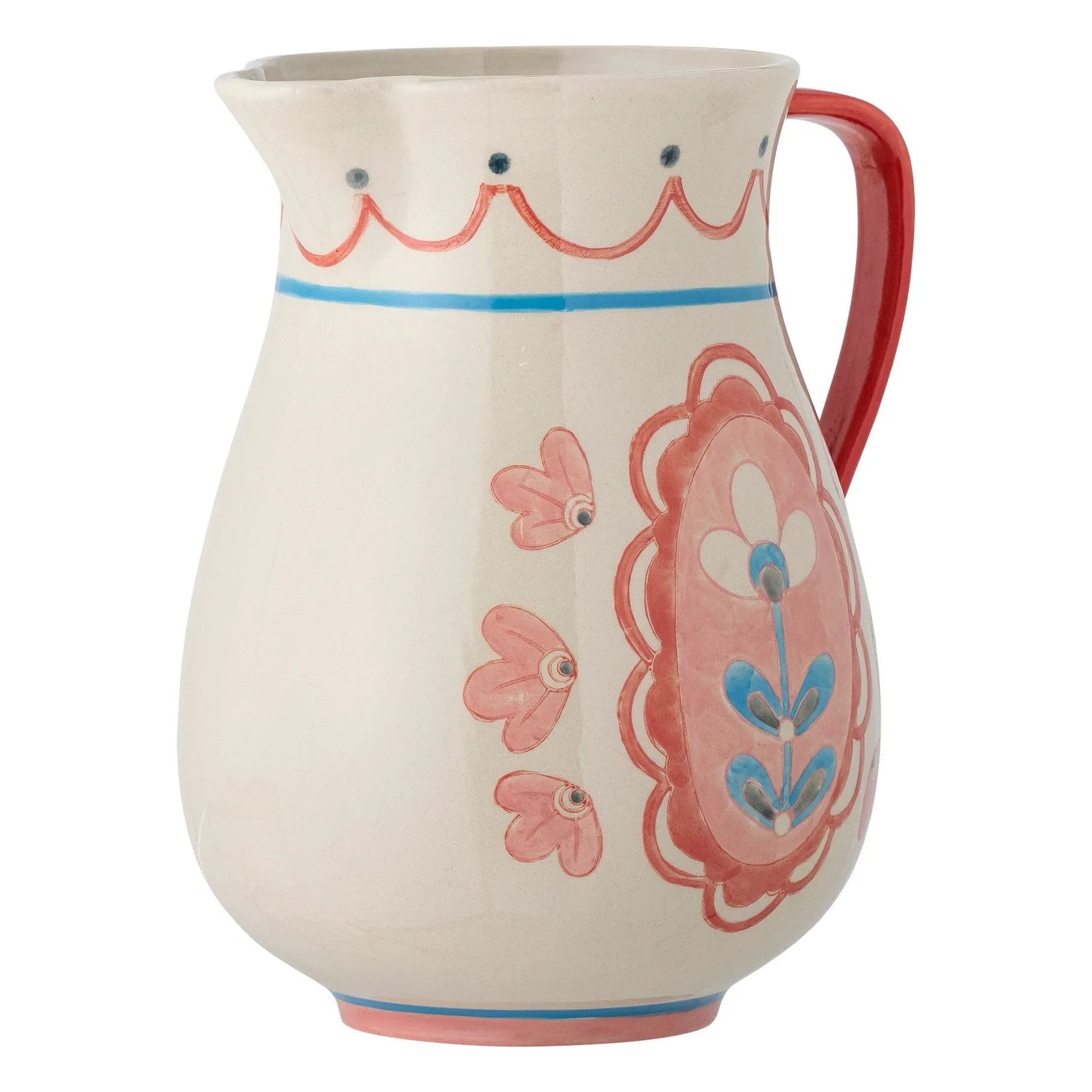 Bloomingville - Stoneware sürahi Odina | Pudra pembesi